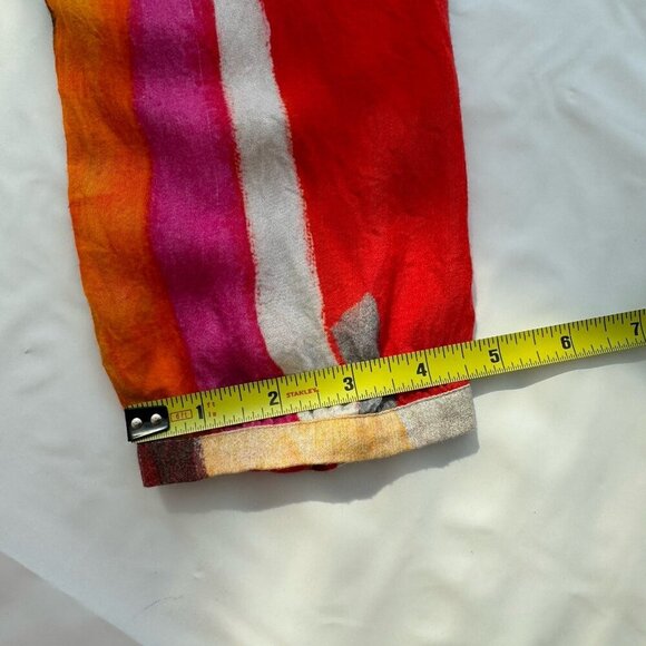 Claire Desjardins Art To Wear Colorful Tunic Blouse Long Sleeve Women's Size XXL - Picture 4 of 16